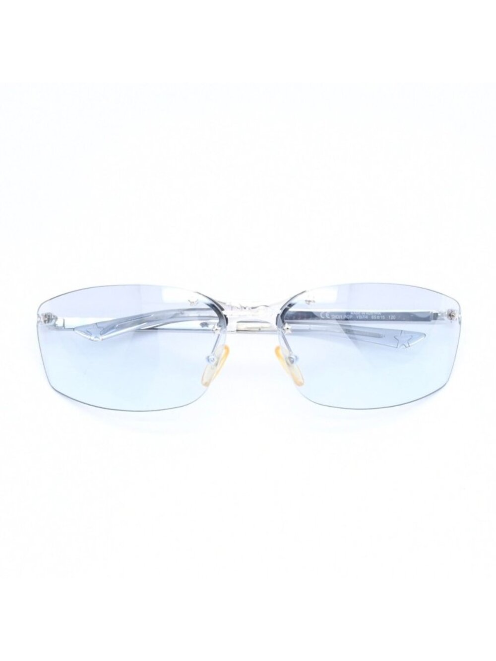 Dior Pop Rimless Sunglasses Gray Silver Eyewear